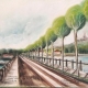 Šetalište prema Dunavu 1911 - 40x30
